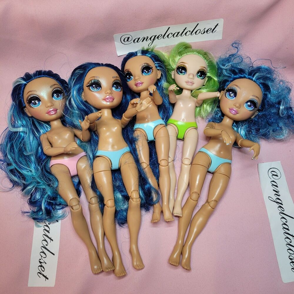 Rainbow High Doll Lot of 5 Skyler Bradshaw Junior BJD 1/6 MGA Used Toy Dolls Y2K